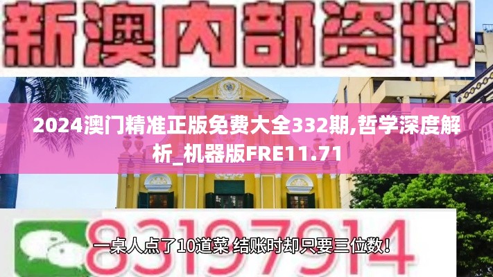 2024澳門精準正版免費大全332期,哲學深度解析_機器版FRE11.71