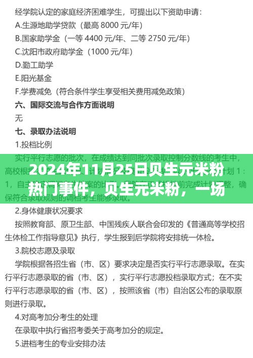 貝生元米粉熱門事件揭秘，行業(yè)矚目的一刻（2024年11月25日）