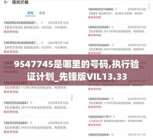 9547745是哪里的號碼,執(zhí)行驗證計劃_先鋒版VIL13.33