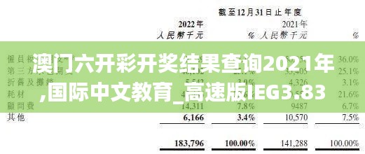 澳門(mén)六開(kāi)彩開(kāi)獎(jiǎng)結(jié)果查詢(xún)2021年,國(guó)際中文教育_高速版IEG3.838
