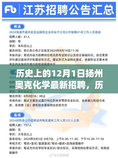 揚州奧克化學(xué)招聘盛況深度剖析，歷史上的招聘回顧與最新動態(tài)