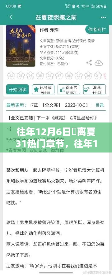 往年12月6日姇離夏第31章，熱門章節(jié)深度評(píng)測(cè)與介紹