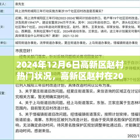 高新區(qū)趙村在繁華之巔，2024年12月6日的盛景
