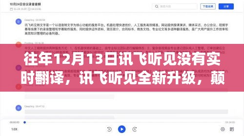 訊飛聽(tīng)見(jiàn)全新升級(jí)，實(shí)時(shí)翻譯功能開(kāi)啟智能生活新紀(jì)元