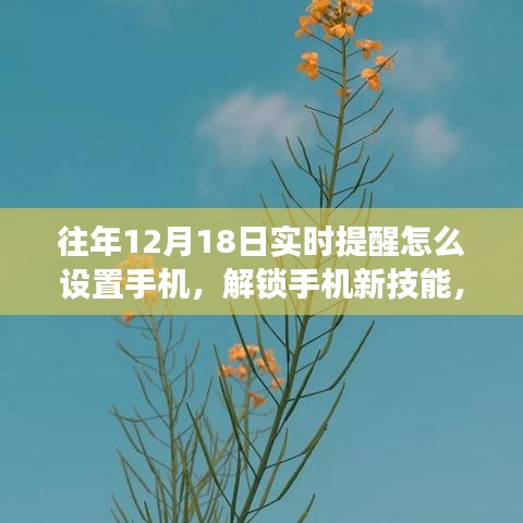 如何在手機(jī)設(shè)置實(shí)時提醒，解鎖新技能，開啟美妙遨游之旅的秘訣在12月18日揭曉