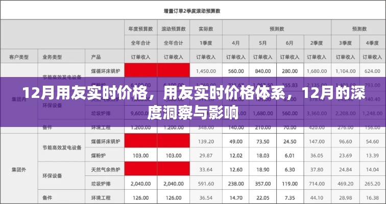 用友實時價格體系深度洞察，12月價格變動與影響分析