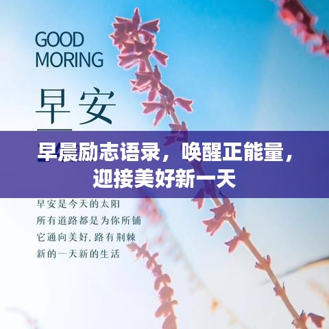 早晨勵(lì)志語(yǔ)錄，喚醒正能量，迎接美好新一天