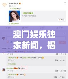 澳門娛樂獨家新聞，揭秘最新娛樂動態(tài)，掌握澳門娛樂新風(fēng)向