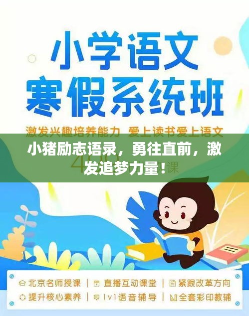 小豬勵志語錄，勇往直前，激發(fā)追夢力量！