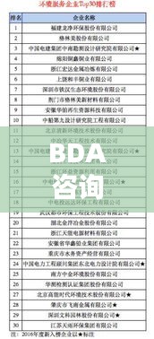 BDA咨詢公司權(quán)威排名揭曉，引領(lǐng)行業(yè)的秘密武器全揭秘